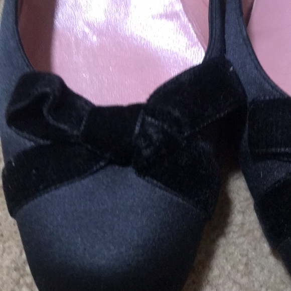 ⚡️FINAL PRICE⚡️ Moschino Cheap and Chic Vintage Black Satin Bow Ballet Flats - Picture 2 of 15